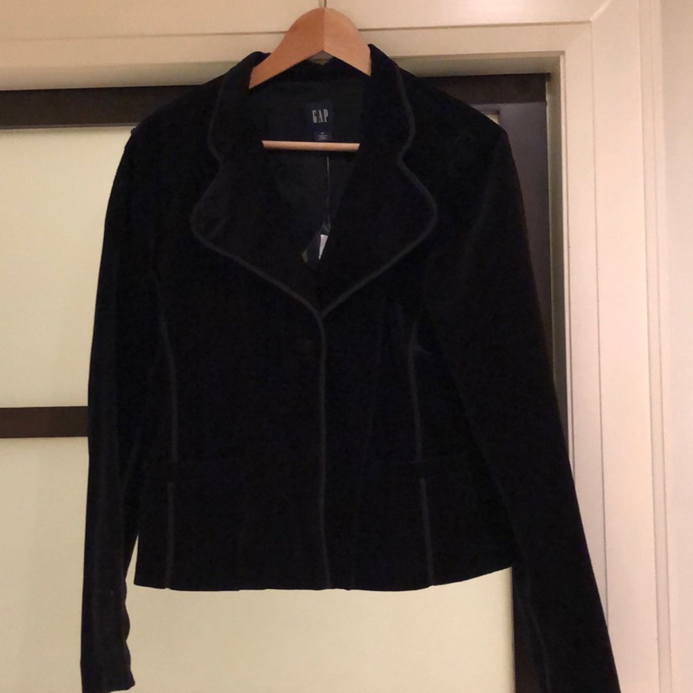 Tuxedo style crop jacket NWT